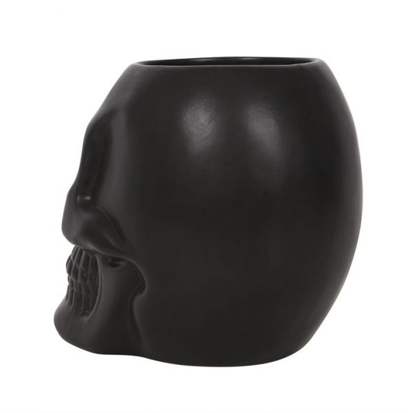 Black Skull Plant Pot 3