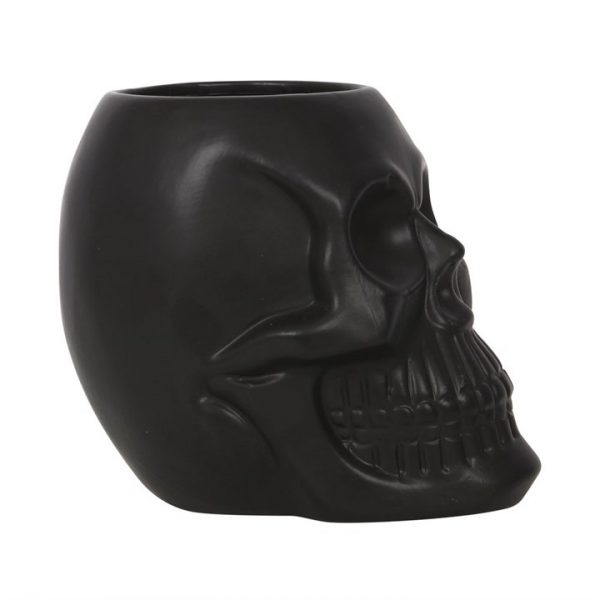 Black Skull Plant Pot 4