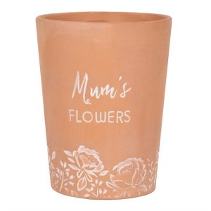 Mum Flowers Terracotta Plant Pot