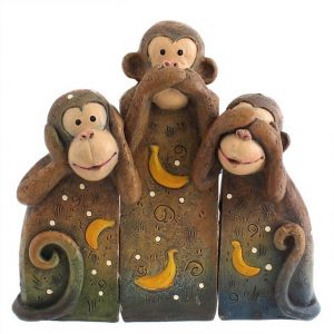 See Speak Hear No Evil Monkeys 3
