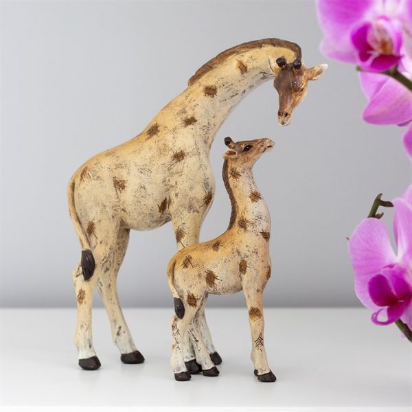 Stand Tall Giraffe Mother And Baby Ornament 3