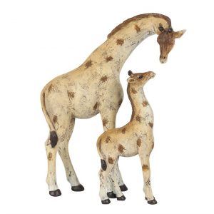 Stand Tall Giraffe Mother And Baby Ornament 5