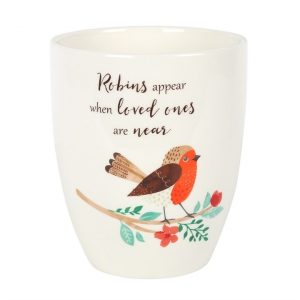 Winter Robin Ceramic Plant Pot 3