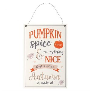 30cm Pumpkin Spice Hanging Sign 2