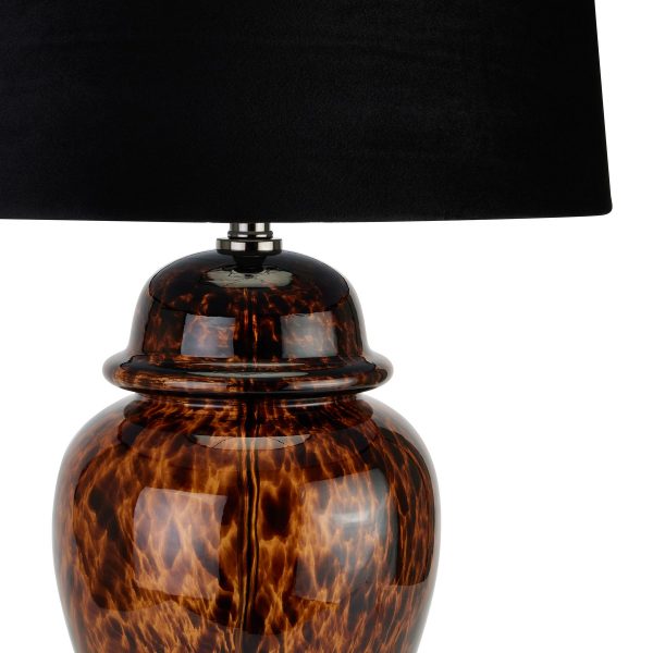 Amber Dapple Acanthus Lamp 4