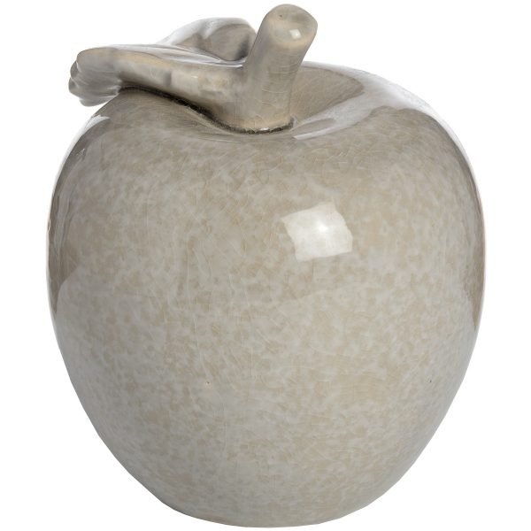 Antique Grey Small Ceramic Apple 2