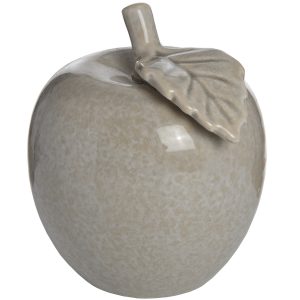 Antique Grey Small Ceramic Apple 3