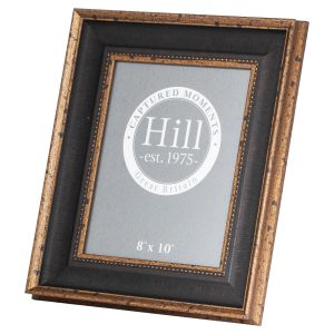 Black And Antique Gold Beaded 8x10 Photo Frame 2