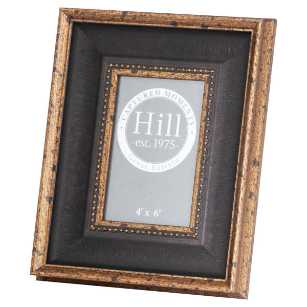 Black Antique Gold Beaded 4x6 Photo Frame 2
