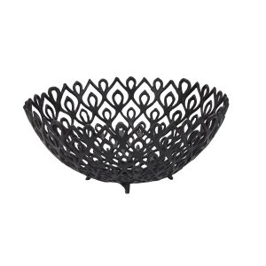 Black Cast Large Lattice Bowl 3