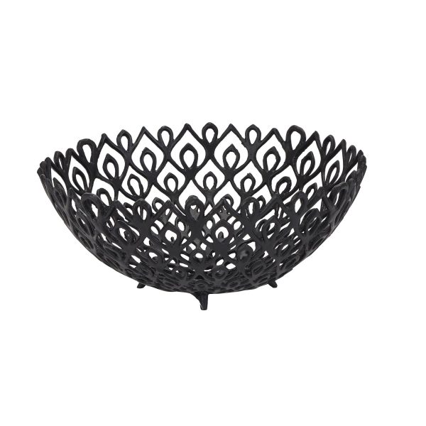 Black Cast Large Lattice Bowl 3