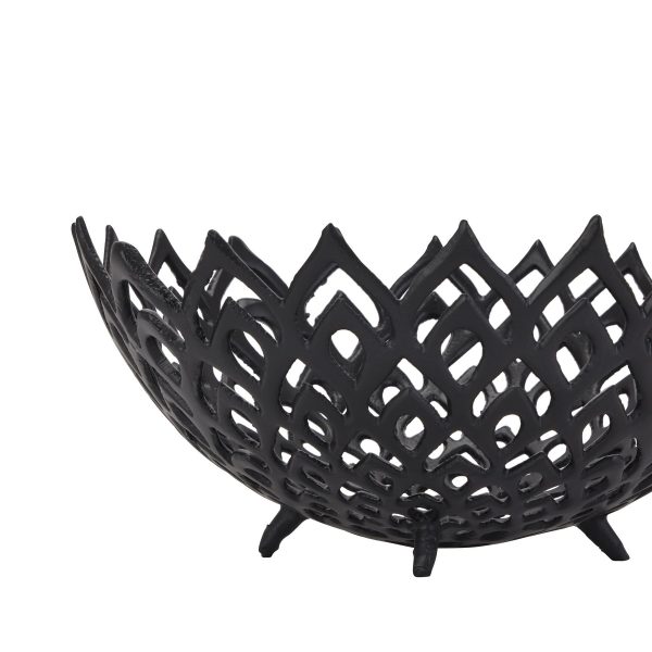 Black Cast Lattice Bowl 4