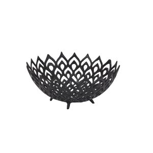 Black Cast Lattice Bowl 5