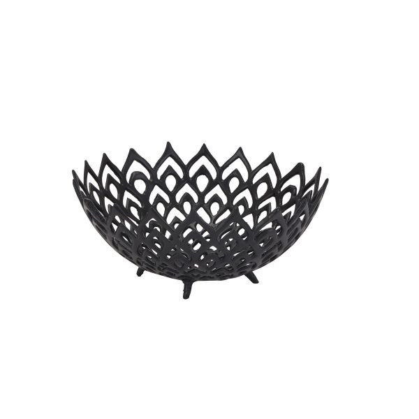 Black Cast Lattice Bowl 5