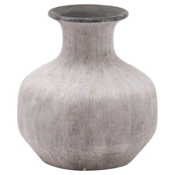 Bloomville Squat Stone Vase 3