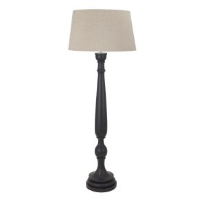 Delaney Grey Droplet Floor Lamp With Linen Shade 5