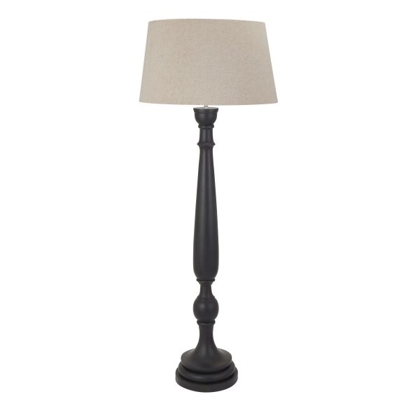 Delaney Grey Droplet Floor Lamp With Linen Shade 5