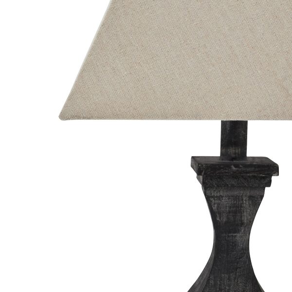 Incia Fluted Wooden Table Lamp 3