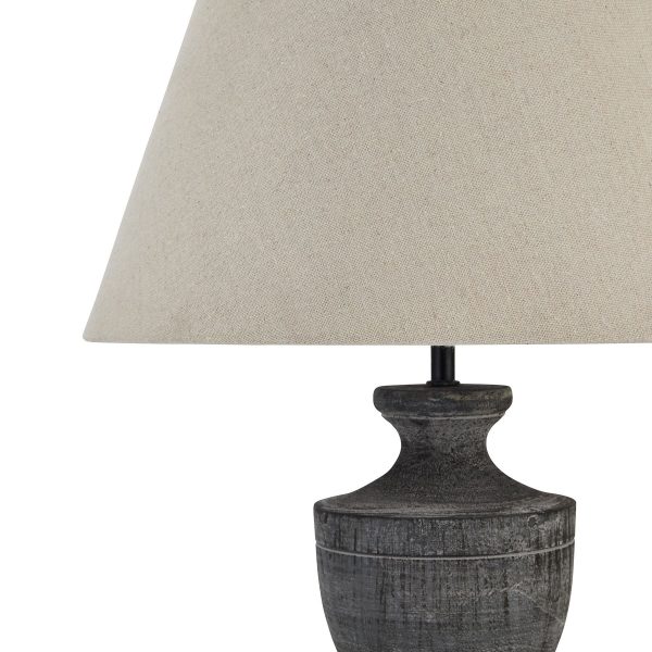 Incia Urn Wooden Table Lamp 3