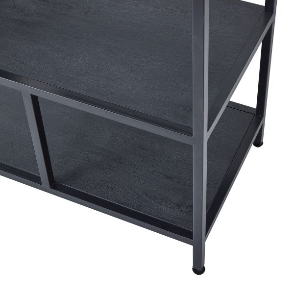 Large Black Multi Shelf Unit 2