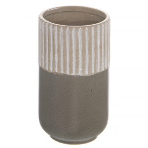 Mason Collection Grey Ceramic Straight Vase 2