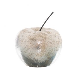 Silver Apple Ornament 2
