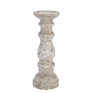 Stone Ceramic Column Candle Holder 4