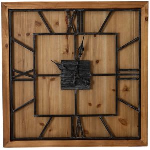 Williston Square Large Wooden Wall Clock 4