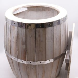 Beer Barrel Table Whitewash
