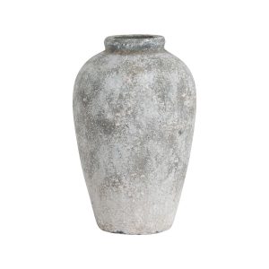 Aged Stone Tall Ceramic Vase 5