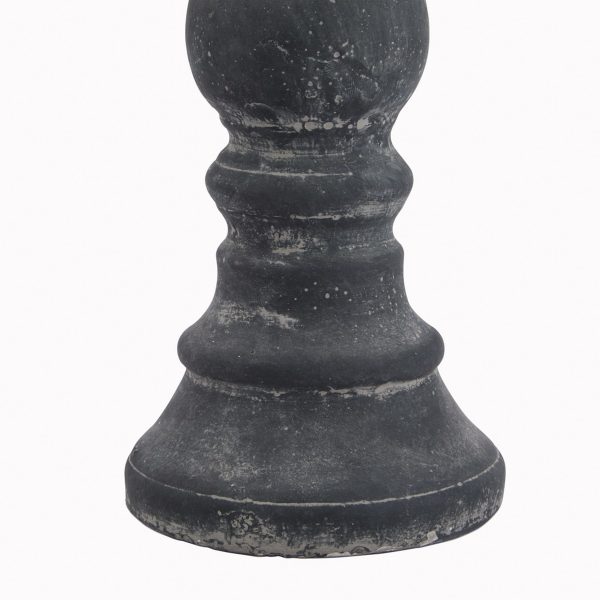 Amalfi Grey Column Candle Holder 2