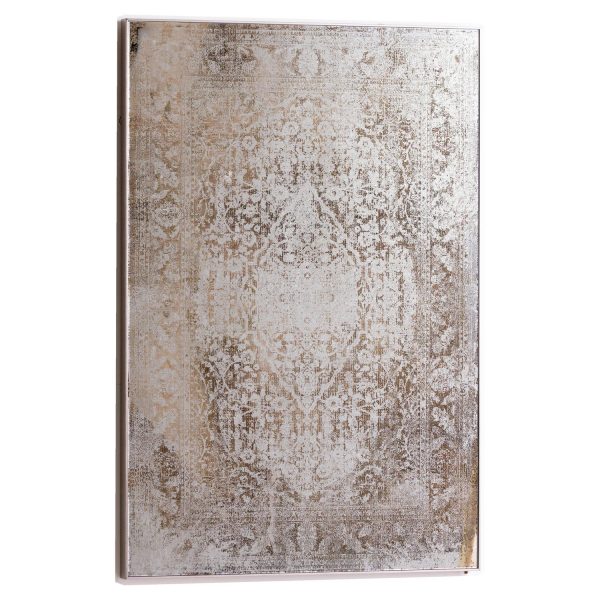 Antique Etched Foxed Wall Art Mirror 2