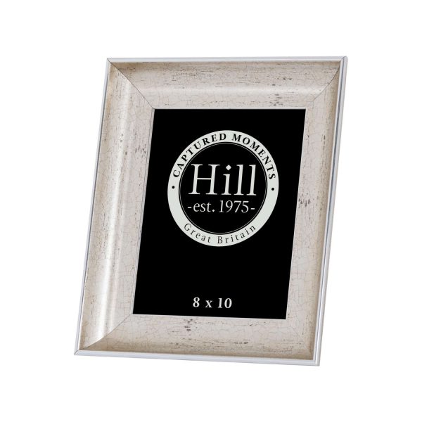 Antique Silver Crackled Effect Photo Frame 8x10 2