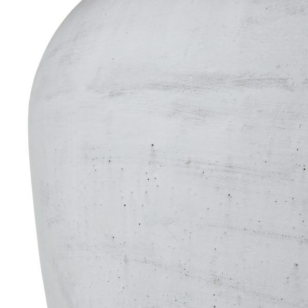 Athena Aged Stone Tall Table Lamp With Linen Shade 4