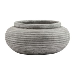 Athena Round Ribbed Planter 3