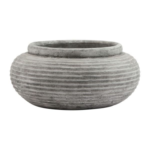 Athena Round Ribbed Planter 3