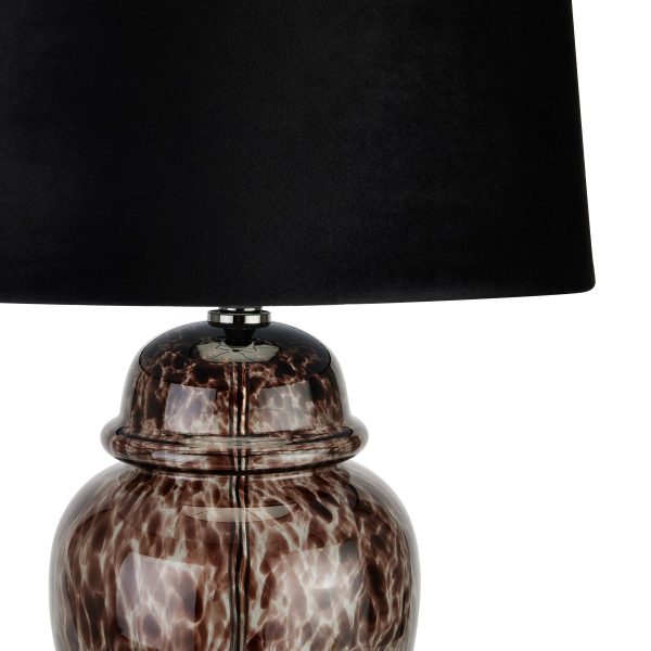 Black Dapple Acanthus Lamp 4