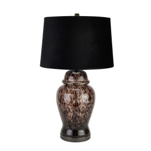 Black Dapple Acanthus Lamp 5