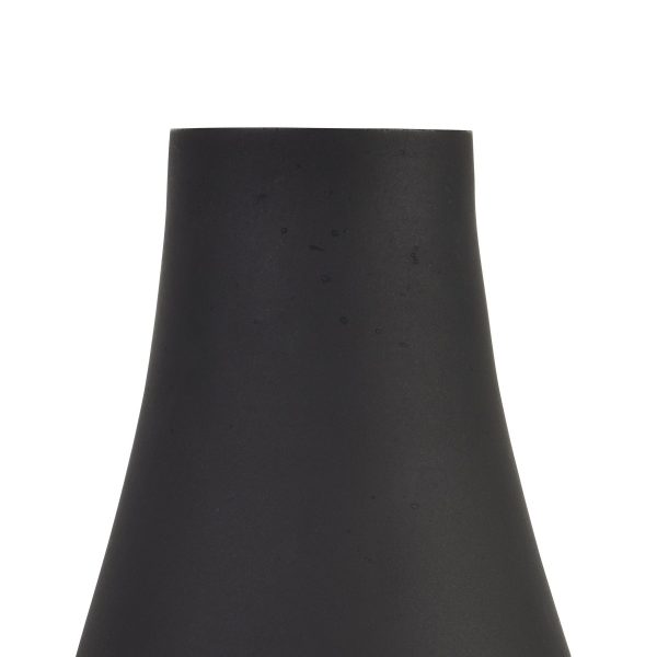Black Tapered Glass Vase 3