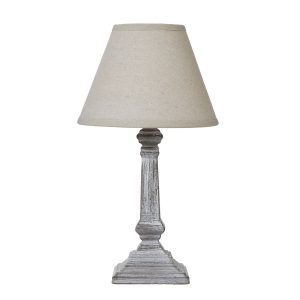 Capsa Column Table Lamp With Linen Shade 4