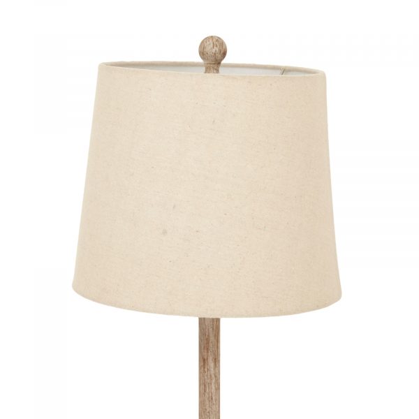 Chiaro Candlestick Table Lamp With Linen Shade 2