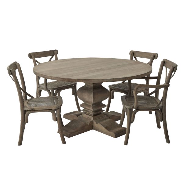 Copgrove Collection Round Pedestal Dining Table 2
