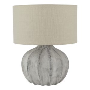 Darcy Antique White Flute Lamp 5