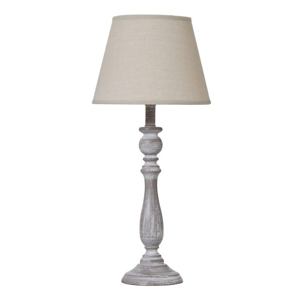 Dunum Column Table Lamp With Linen Shade 5