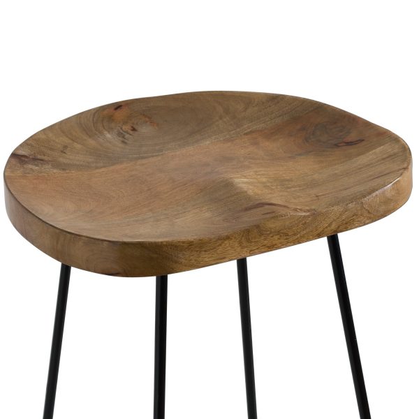 Franklin Hardwood Shaped Bar Stool 3