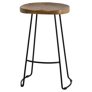 Franklin Hardwood Shaped Bar Stool 4