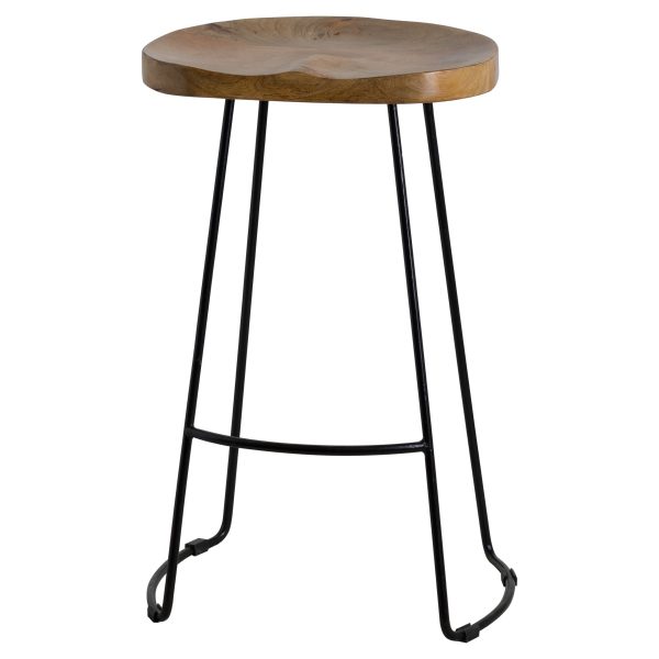 Franklin Hardwood Shaped Bar Stool 4