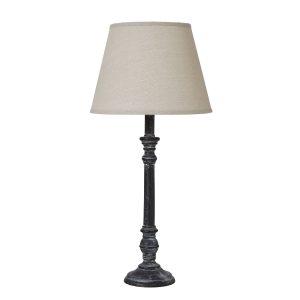Isca Stem Table Lamp With Linen Shade 4