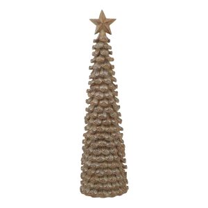 Large Beige Cedar Tree With Star 3