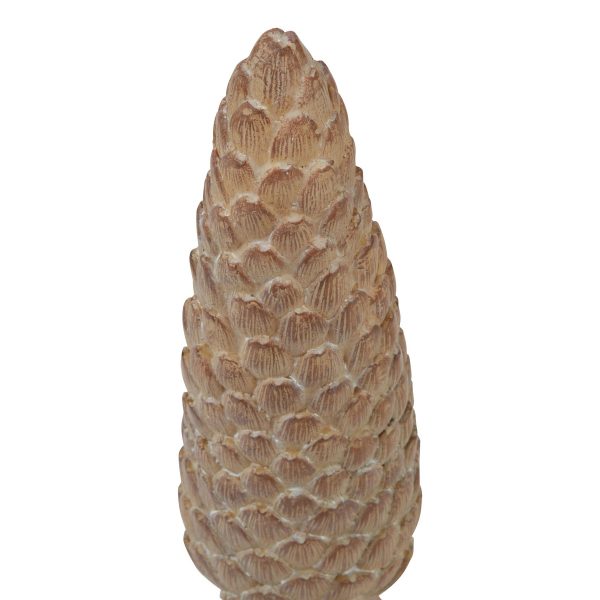 Large Pinecone Sculpture On Base 2